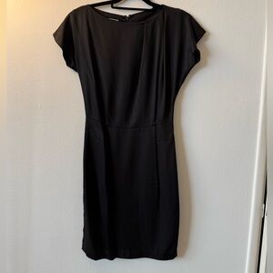 Elegant Black Satin Dress